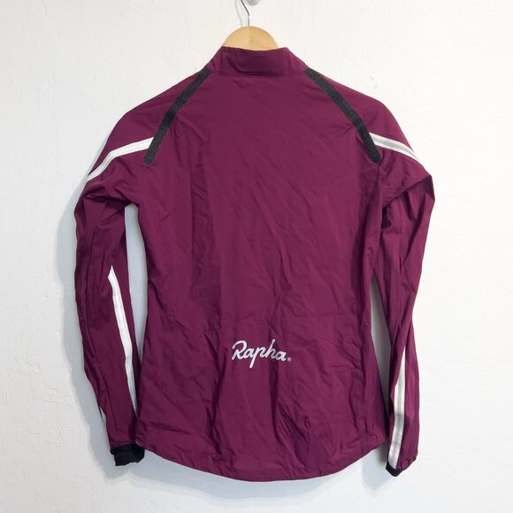 Rapha Jacket Womens Small Classic Wind Zip Cycling Windbreak Plum Purple - Picture 6 of 14